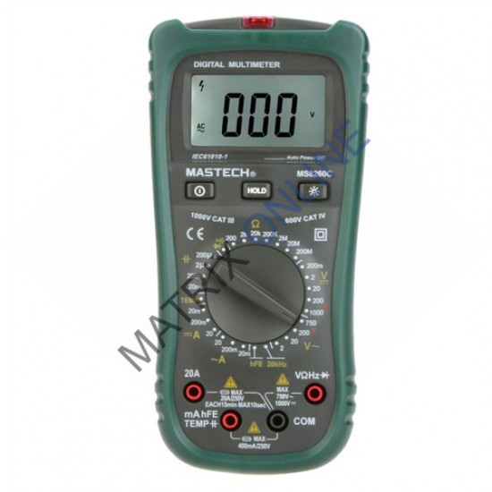 MS8260C Digital Multimeter With NCV 750ACV / 1000DCV