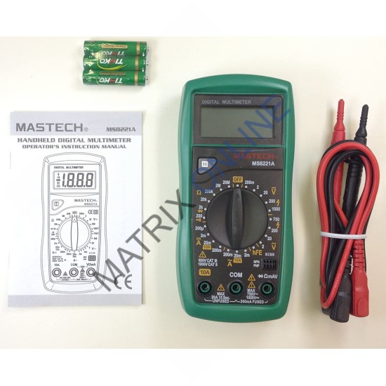 MS8221A Digital Multimeter 750ACV / 1000DCV