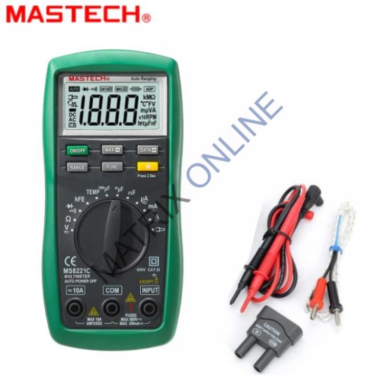 MS8221C Auto Ranging Digital Multimeter 600V