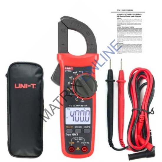 UT201+ True RMS Digital AC Clamp Meter 400A