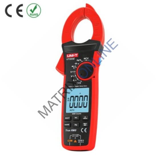 UT205E True RMS Digital AC Clamp Meter 1000A