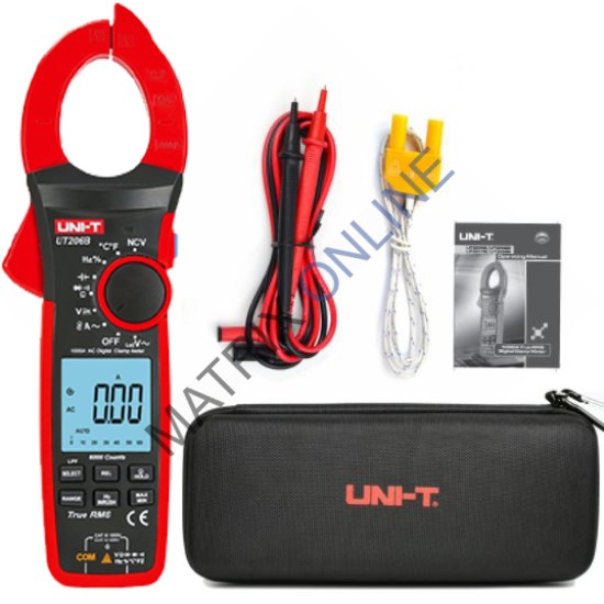 UT206B True RMS Digital AC Clamp Meter 1000A