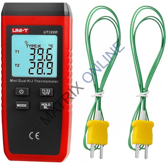 UT320D Digital Mini Contact Type Thermometer 2 Channel