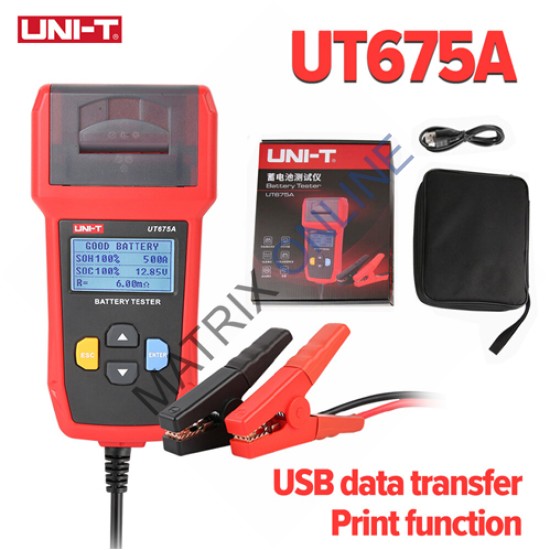 UT675A Digital USB Battery Tester with Printing Function