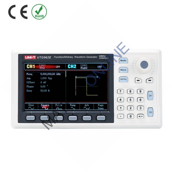 UTG962E Function/Arbitrary Waveform Generator 60MHz