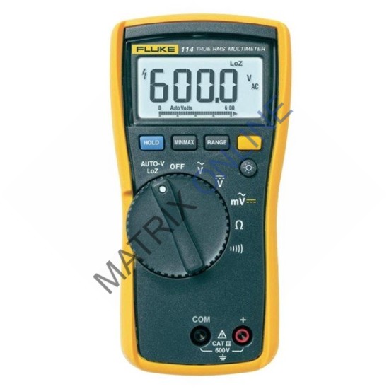 Fluke 114 True-RMS Electrical Multimeter CAT III 600 V